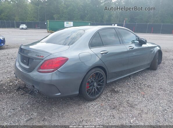 55SWF8HB7KU303339 2019 MERCEDES-BENZ AMG C 63 Gray უკანა მარჯვენა