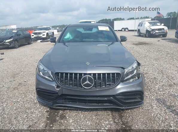 55SWF8HB7KU303339 2019 MERCEDES-BENZ AMG C 63 Gray უკანა სალონის ხედი