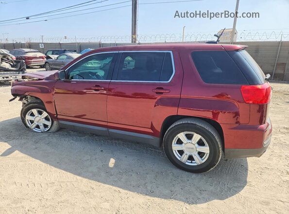 2GKALMEKXG6137417 2016 GMC TERRAIN Бордовый Задняя правая четверть