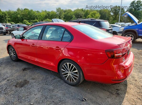 3VWD17AJXGM303354 2016 VOLKSWAGEN JETTA Красный Задняя правая четверть