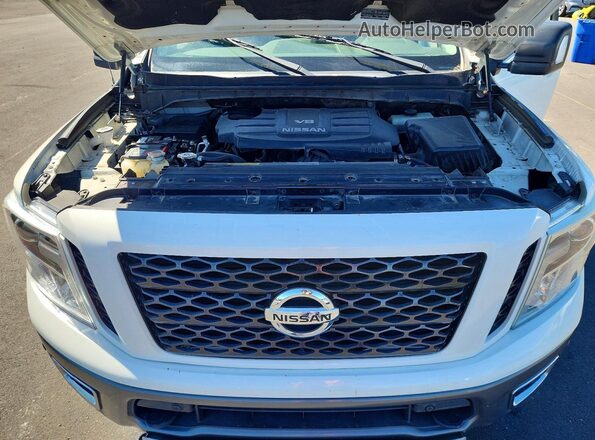 1N6AA1E59HN533262 2017 NISSAN TITAN Белый Вид подкапотного пространства