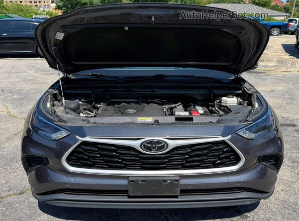 5TDCZRBH3MS091634 2021 TOYOTA HIGHLANDER Gray უკანა ხედი