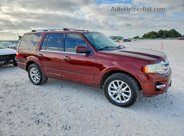 1FMJU2AT2HEA39180 2017 FORD EXPEDITION Maroon Front view