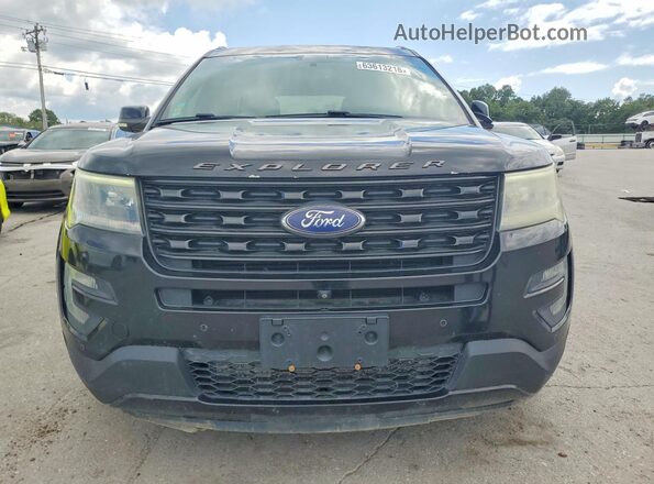 1FM5K8GT0GGB20568 2016 FORD EXPLORER Черный Вид сзади