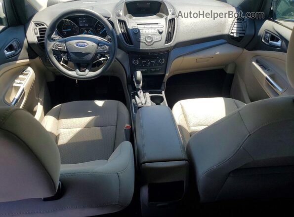 1FMCU0GD6JUD07995 2018 FORD ESCAPE White ხელსაწყოთა პანელის ხედი