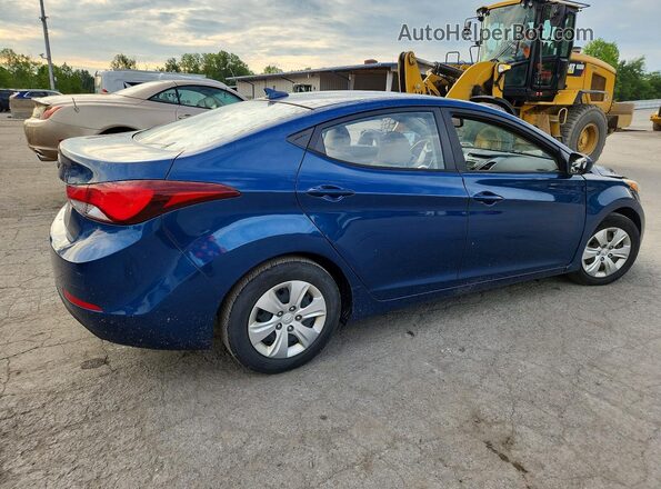 KMHDH4AE9GU543745 2016 HYUNDAI ELANTRA Blue Front right