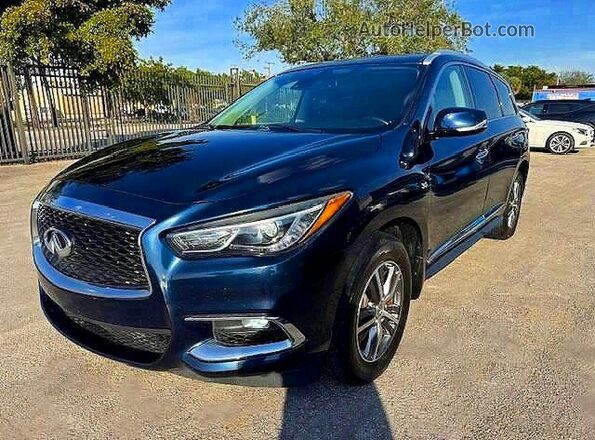 5N1DL0MM4KC561014 2019 INFINITI QX60 Blue Rear left
