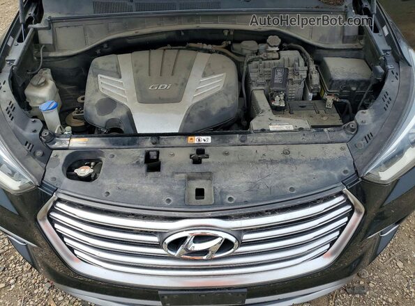 KM8SNDHF4JU279503 2018 HYUNDAI SANTA FE Black VIN კოდის სტიკერის ხედი
