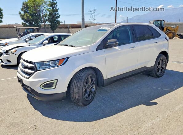 2FMPK3J96JBB10392 2018 FORD EDGE Белый Задняя левая четверть
