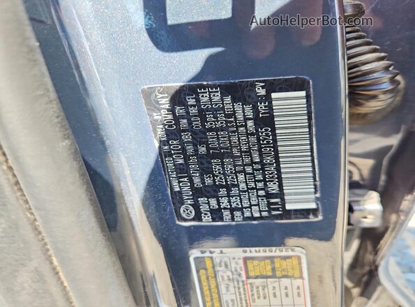 KM8J33AL8KU915255 2019 HYUNDAI TUCSON Blue Vista interior de 360 grados