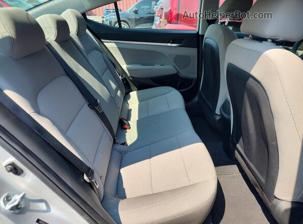 5NPD74LF1KH484321 2019 HYUNDAI ELANTRA Серебряный Вид задней части салона