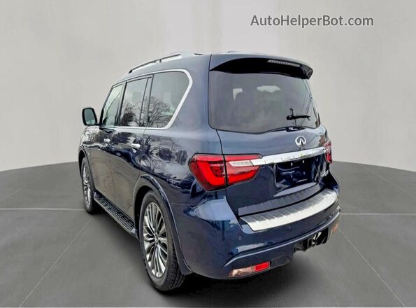 JN8AZ2NE5K9226385 2019 INFINITI QX80 Черный Задняя правая четверть