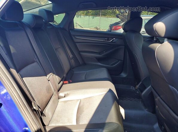 1HGCV1F38KA037012 2019 HONDA ACCORD Blue Widok wnętrza z tyłu
