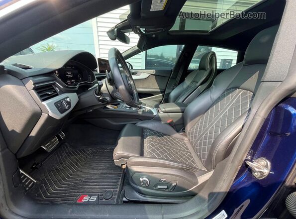 WAUC4CF55JA011381 2018 AUDI OTHER Blue Widok tylnych siedzeń