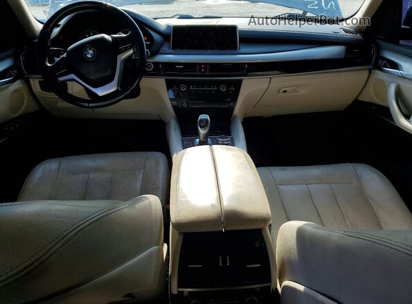 5UXKU0C52G0F92954 2016 BMW X6 Gray Вид щитка приладів
