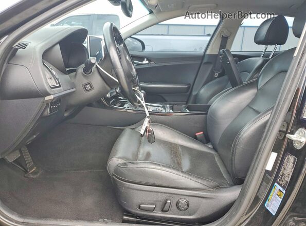 KNAE25LA4J6012228 2018 KIA STINGER Black წინა პანელის ხედი