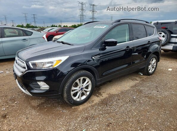 1FMCU0GD4JUD02679 2018 FORD ESCAPE Black Trasero izquierdo