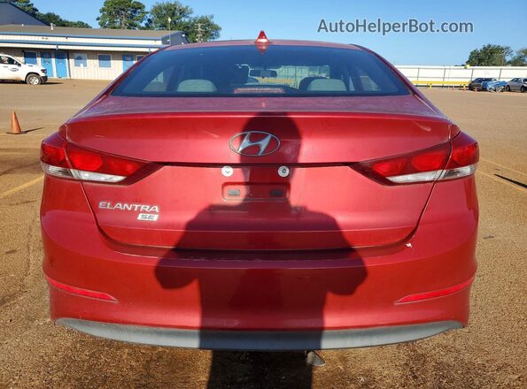 5NPD74LF0HH197870 2017 HYUNDAI ELANTRA Red Front interior view