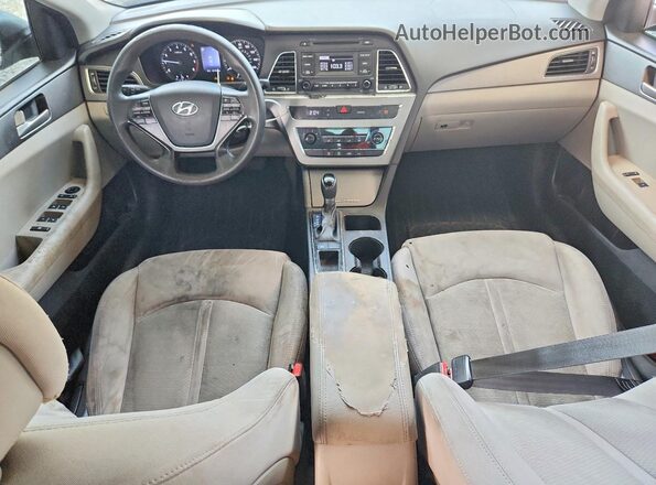5NPE24AFXGH395716 2016 HYUNDAI SONATA Silver Vista del cuadro de instrumentos