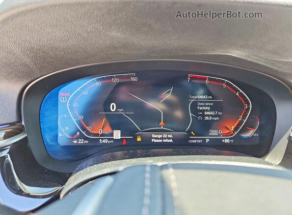WBA53BH03MWX03301 2021 BMW 5 SERIES Blue Rear seats view