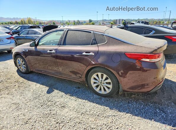 5XXGU4L33GG091354 2016 KIA OPTIMA Burgundy Rear right