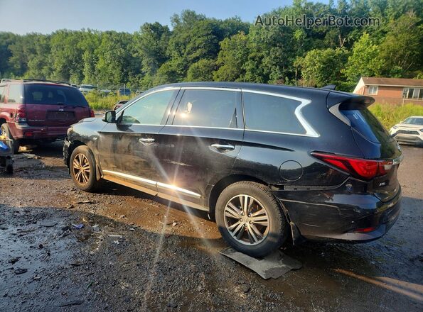 5N1DL0MM5KC568862 2019 INFINITI QX60 Black უკანა მარჯვენა