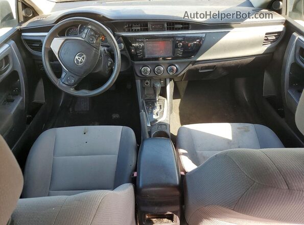 2T1BURHE3GC566834 2016 TOYOTA COROLLA Silver Instrument cluster view