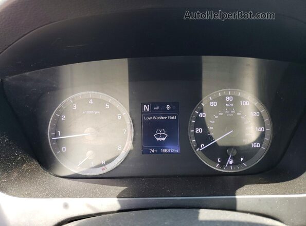 5NPE24AF1GH294922 2016 HYUNDAI SONATA Black Vista de los asientos traseros