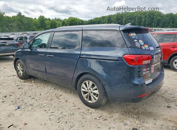 KNDMB5C15G6119506 2016 KIA SEDONA Blue Tył prawy