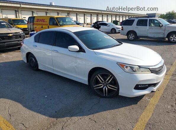 1HGCR2F10HA053030 2017 HONDA ACCORD Белый Вид спереди