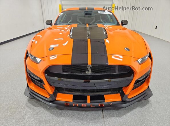 1FA6P8SJ2L5500829 2020 FORD MUSTANG Оранжевый Вид сзади