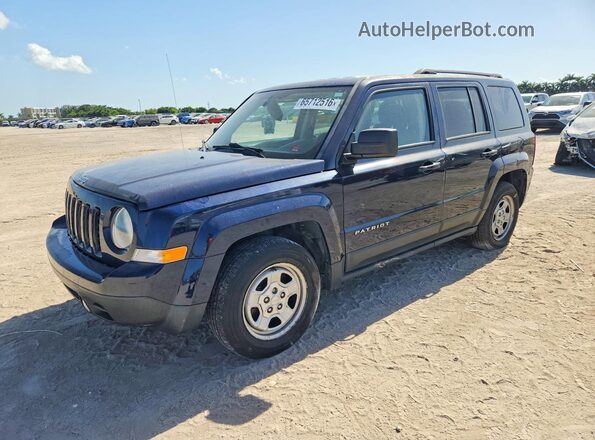 1C4NJPBA7GD693461 2016 JEEP PATRIOT Blue უკანა მარცხენა