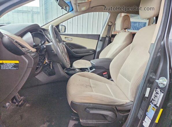 5XYZT3LB0JG563400 2018 HYUNDAI SANTA FE Gray Առջևի վահանակի տեսք