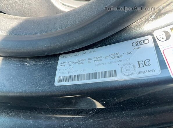 WAUW2AFC3GN010429 2016 AUDI S7 Gray Rear interior view