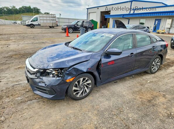 19XFC2F72JE033804 2018 HONDA CIVIC Синий Задняя левая четверть