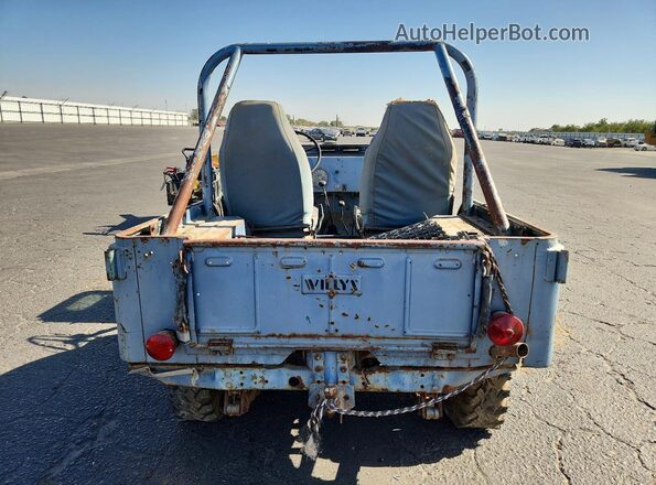 5754891579 1959 JEEP WRANGLER Blue Widok tylnych siedzeń