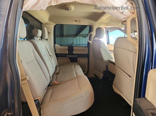 1FTEW1E83HKD82159 2017 FORD F150 Синий Вид задней части салона