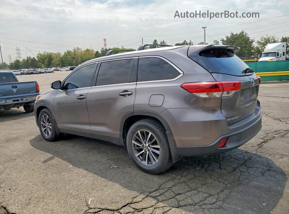 5TDJZRFH1KS713176 2019 TOYOTA HIGHLANDER Gray უკანა მარჯვენა