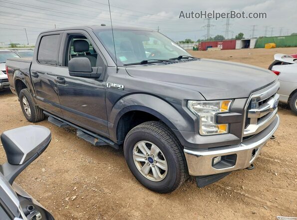 1FTEW1EF4HFA12488 2017 FORD F150 Black Вид спереду