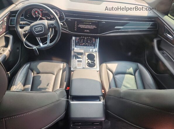WA1AVAF13KD016260 2019 AUDI Q8 Black Vista del cuadro de instrumentos