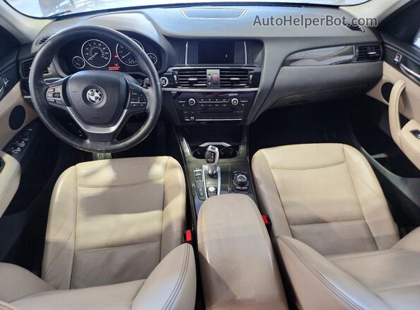 5UXWX9C58G0D78824 2016 BMW X3 Black Instrument cluster view