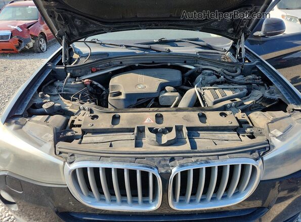 5UXWX9C59G0D67685 2016 BMW X3 Black Widok komory silnika
