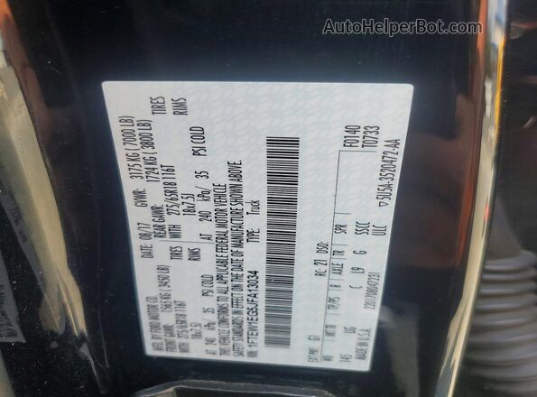 1FTEW1EG5JFA13034 2018 FORD F150 Black Widok naklejki z numerem VIN