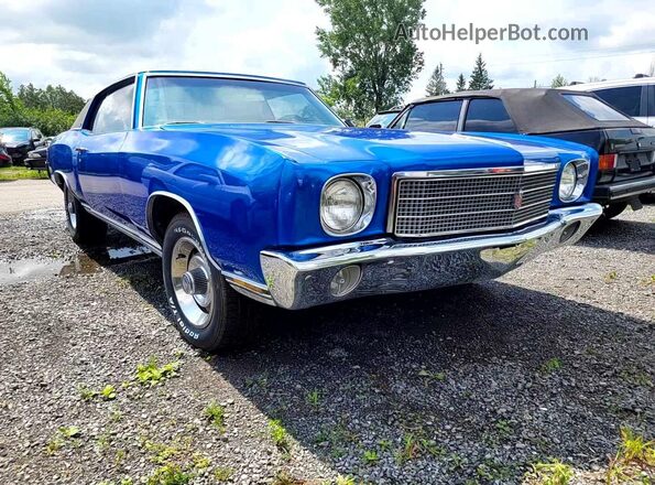 138570B122203 1970 CHEVROLET MONTE CARLO Синий Задняя левая четверть