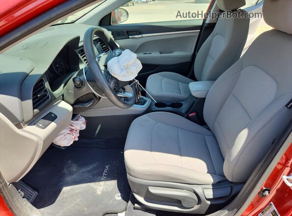 5NPD74LF7KH489264 2019 HYUNDAI ELANTRA Maroon Առջևի վահանակի տեսք