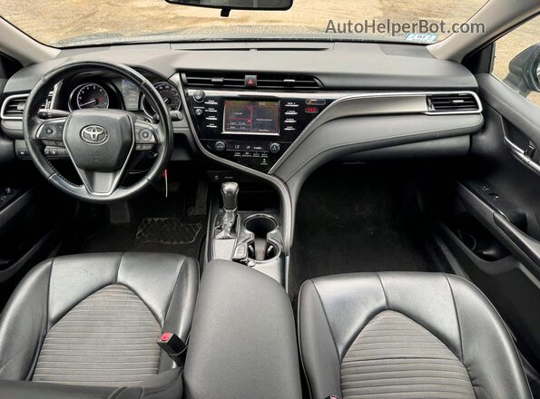 4T1B11HK2JU552249 2018 TOYOTA CAMRY Black უკანა სავარძლების ხედი