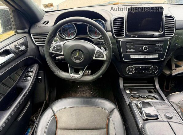 4JGED6EB2KA147842 2019 MERCEDES-BENZ GLE White Rear seats view