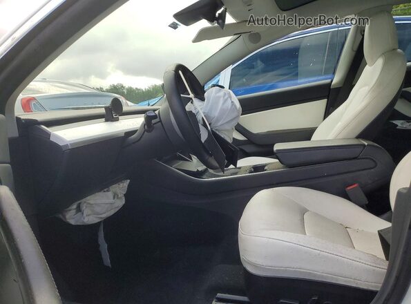 5YJ3E1EA4KF486614 2019 TESLA MODEL 3 White Dashboard view