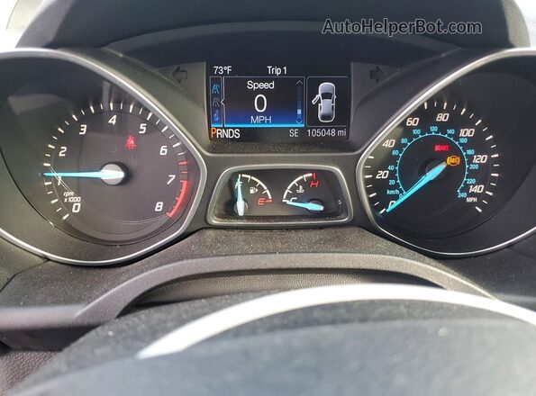 1FMCU9GX9GUC64440 2016 FORD ESCAPE Gray Widok tylnych siedzeń