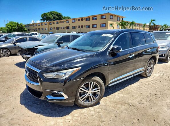5N1DL0MN1KC568883 2019 INFINITI QX60 Black უკანა მარცხენა